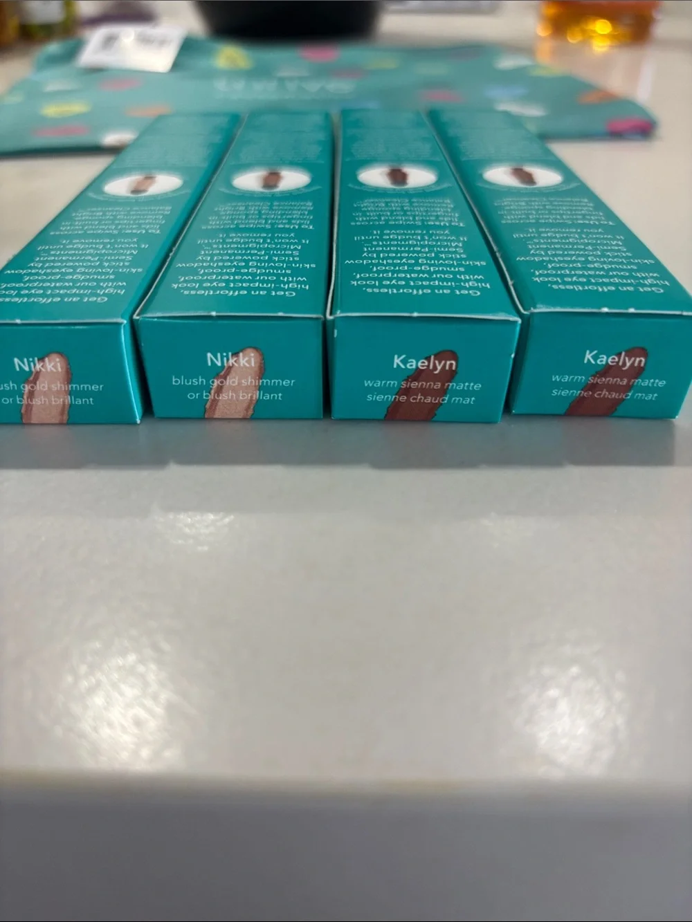 4 new Thrive Causemetics Brilliant Eye Brightener shadow sticks